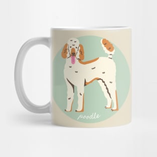 Poodle Dog Breed Cursive Graphic Mug